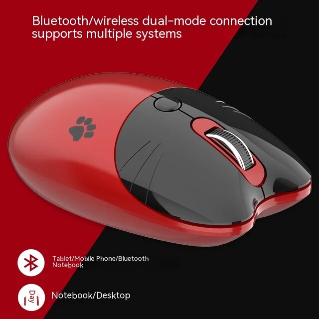Dual-mode Mouse 2.4g Wireless Mouse Bluetooth
