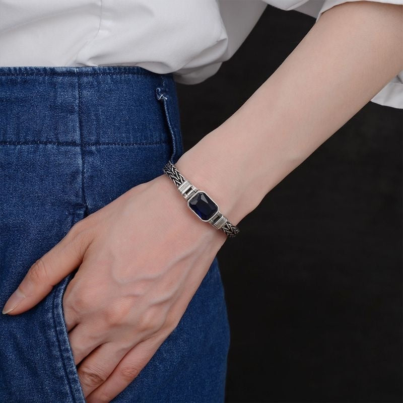 S925 Sterling Silver Vintage Bracelet