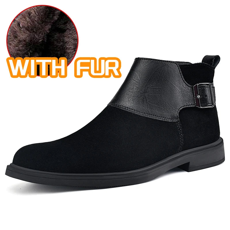 Chelsea Boots for Men Fashion Casual Leather Ankle Boots High Quality High .
