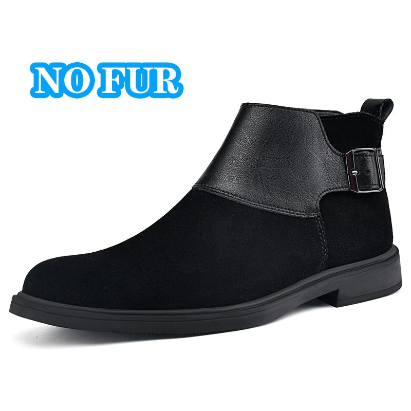 Chelsea Boots for Men Fashion Casual Leather Ankle Boots High Quality High .