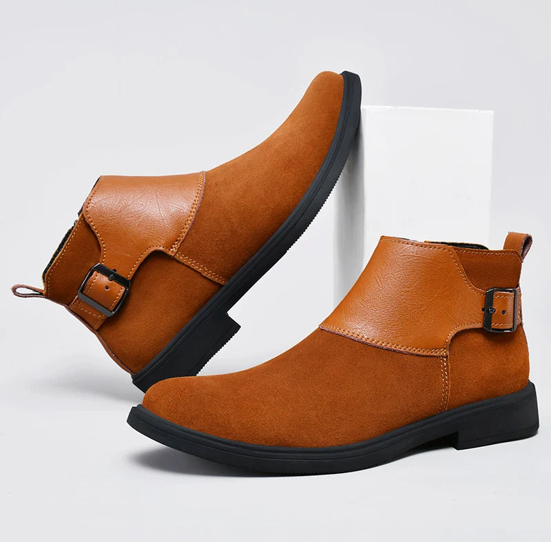 Chelsea Boots for Men Fashion Casual Leather Ankle Boots High Quality High .