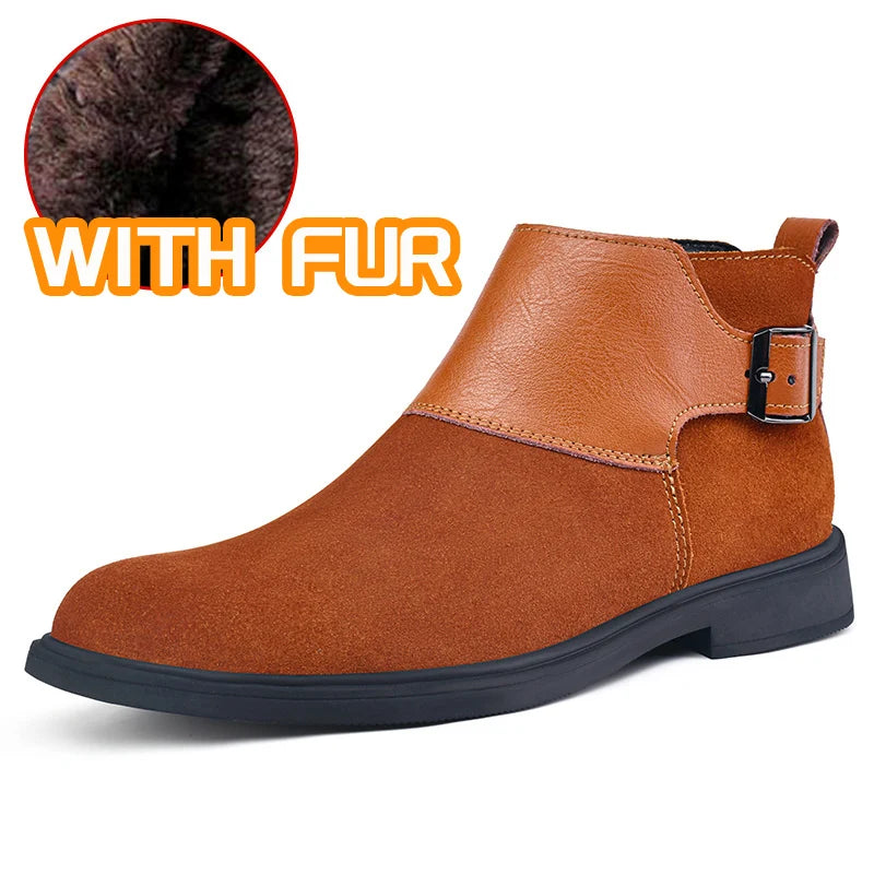 Chelsea Boots for Men Fashion Casual Leather Ankle Boots High Quality High .