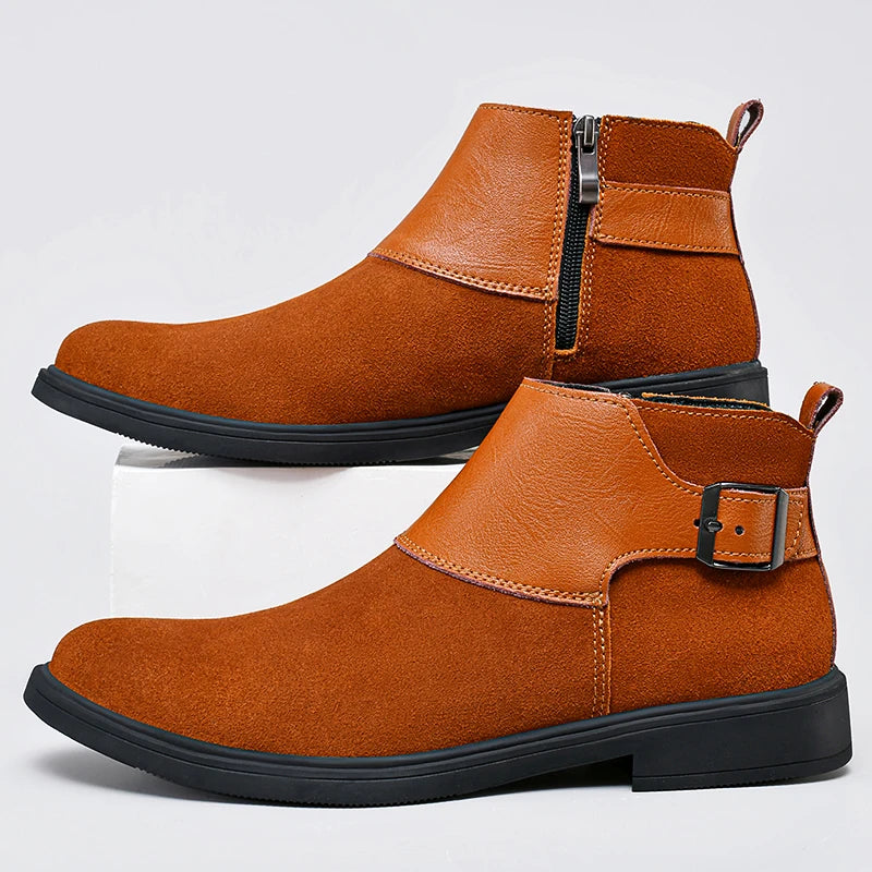 Chelsea Boots for Men Fashion Casual Leather Ankle Boots High Quality High .