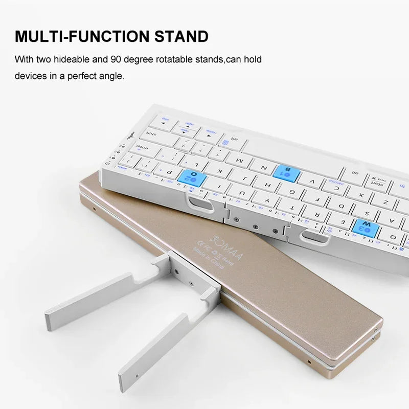 Bluetooth Keyboard Rechargeable With Stand For Phone