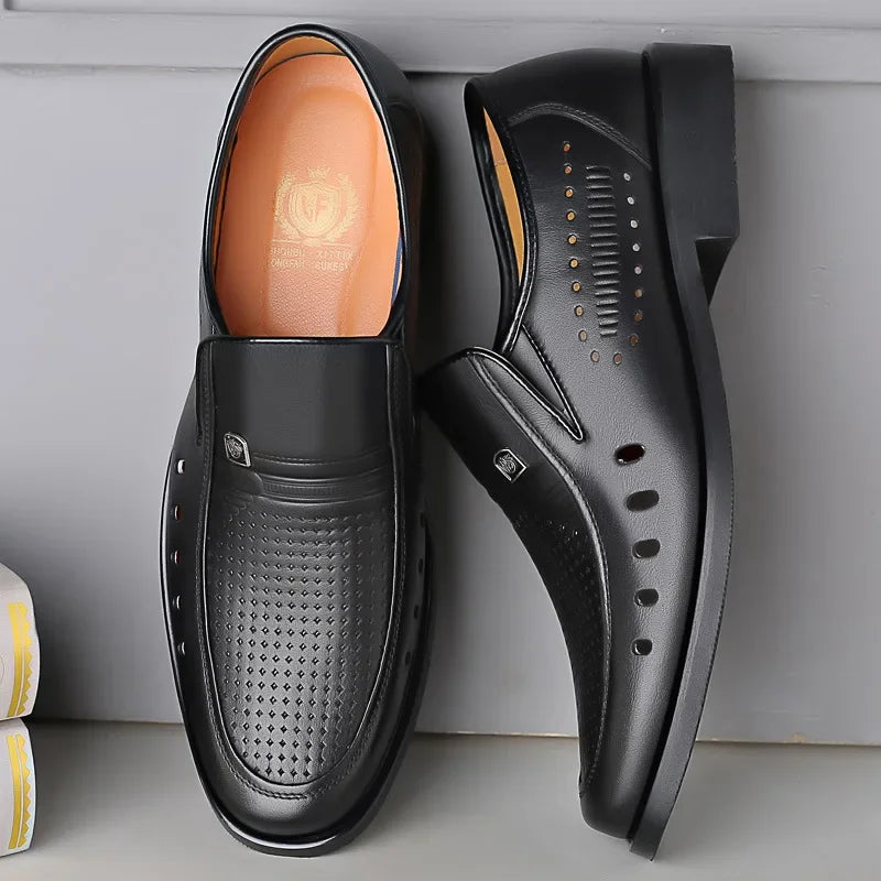 Summer Shoes Men Brogues Genuine Leather