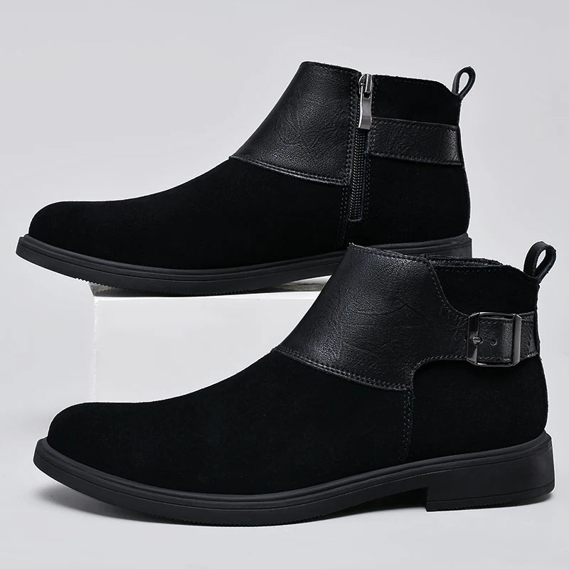 Chelsea Boots for Men Fashion Casual Leather Ankle Boots High Quality High .