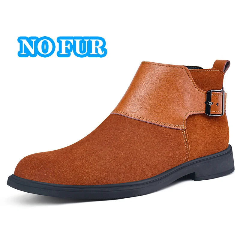 Chelsea Boots for Men Fashion Casual Leather Ankle Boots High Quality High .