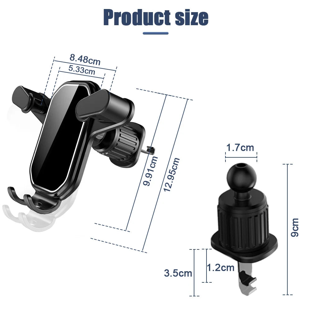 Car Air Vent Extension Clip Mount Mobile Phone Stand GPS Support for 4.7-6.7 Inch Phones