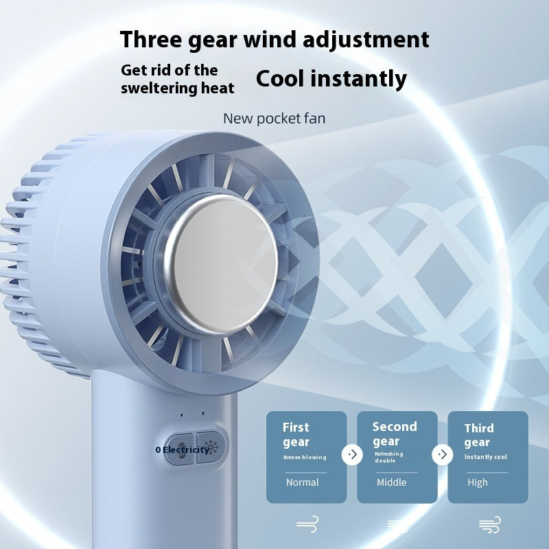 2024 Summer Gadget Handheld Turbo Jet Fan Mini Portable Ice Cold Fan .