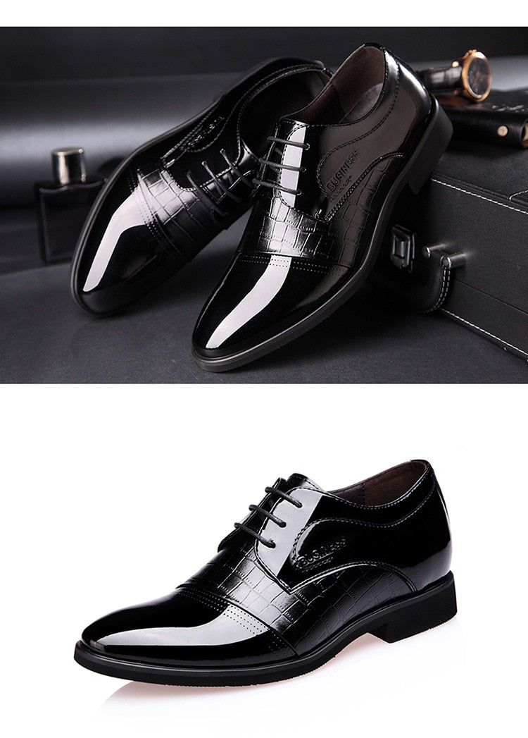 Men Leather Business Shoes.