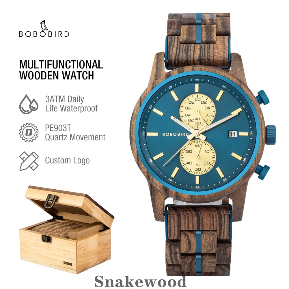 BOBO BIRD Wood Watch for Men.