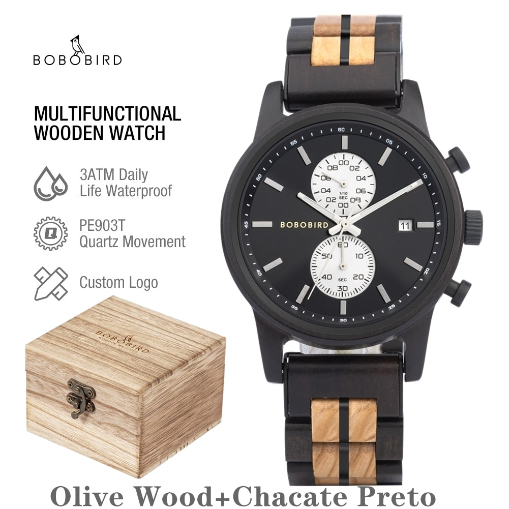 BOBO BIRD Wood Watch for Men.