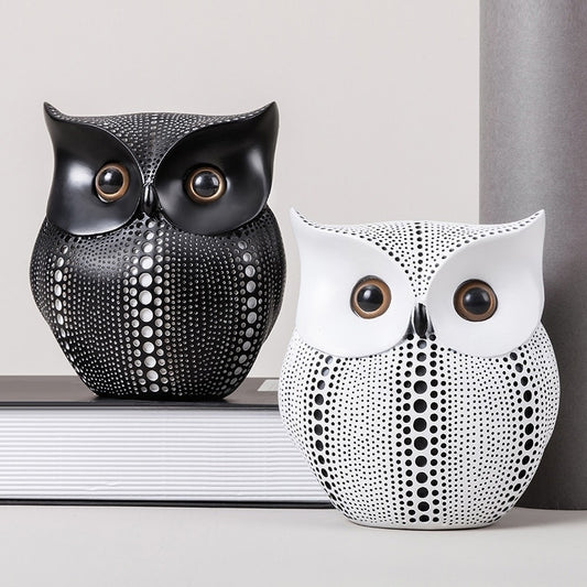 Owl Statue Living Room Decoration Accessories Desk Decoration.