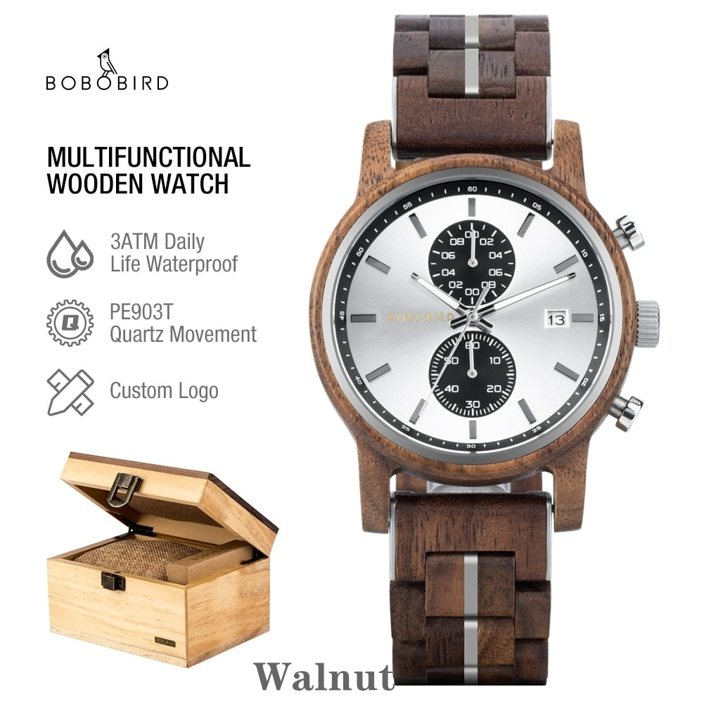 BOBO BIRD Wood Watch for Men.