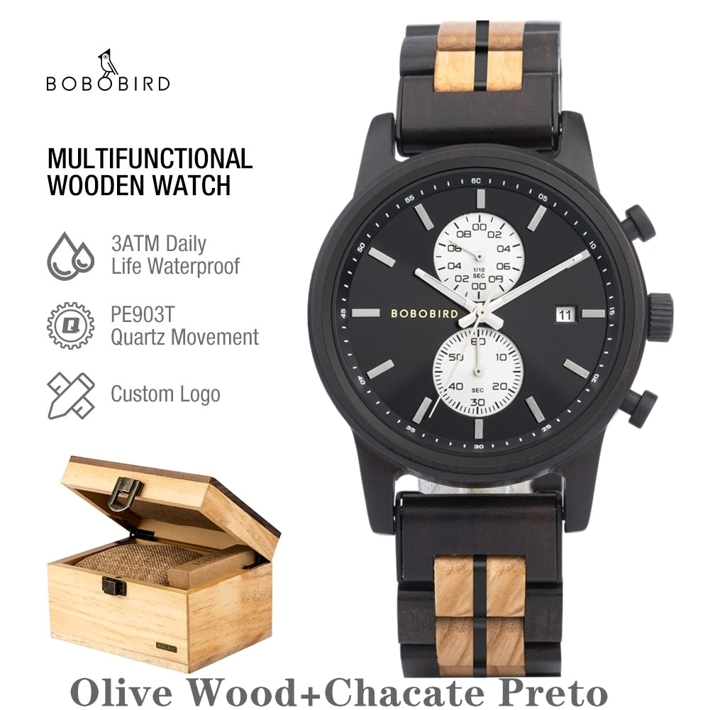 BOBO BIRD Wood Watch for Men.