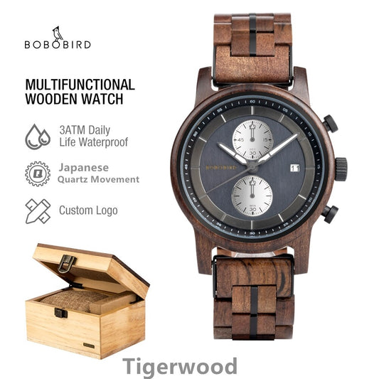 BOBO BIRD Wood Watch for Men.