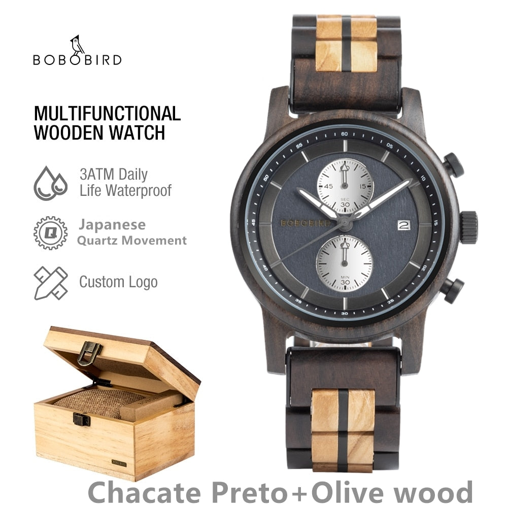 BOBO BIRD Wood Watch for Men.